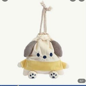 New Pochacco Plush Drawstring Bag Drawstring Pouch